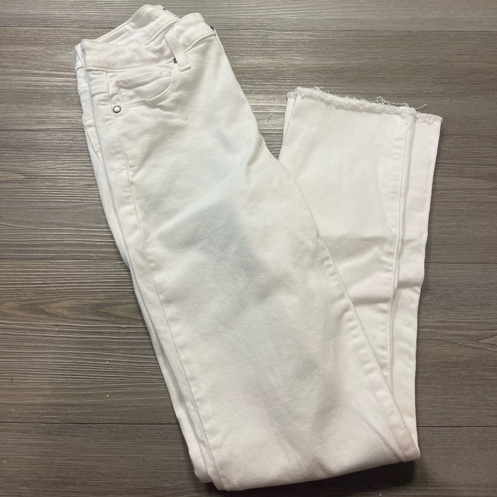 Paige white straight leg pants
